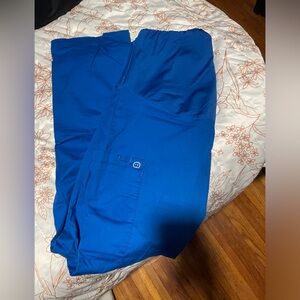 Royal Blue Maternity Scrub Pants Size M
